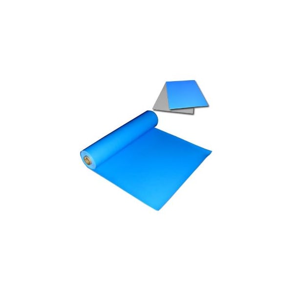 Homogeneous Vinyl Table Mat, Blue, 1/16" x 2' x 50'
